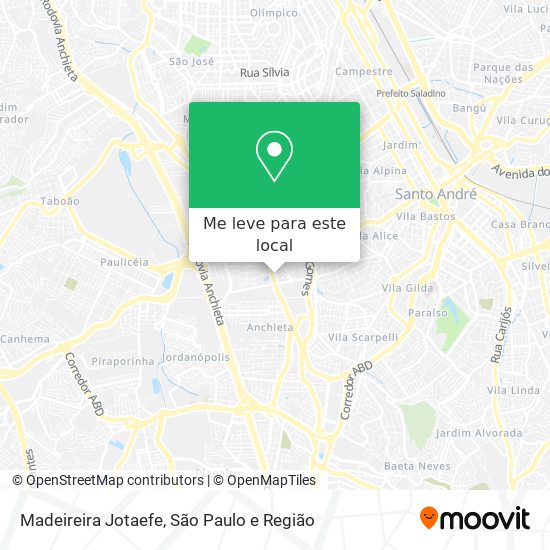 Madeireira Jotaefe mapa