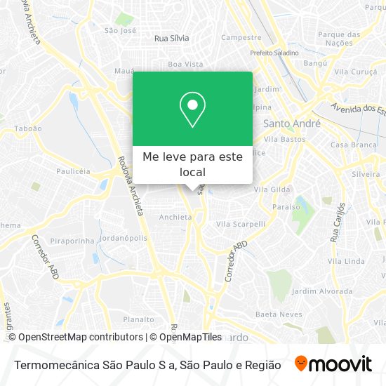 Termomecânica São Paulo S a mapa