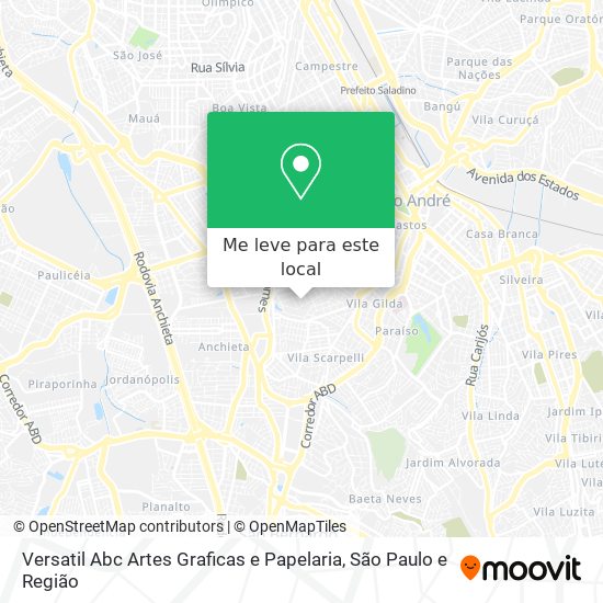 Versatil Abc Artes Graficas e Papelaria mapa