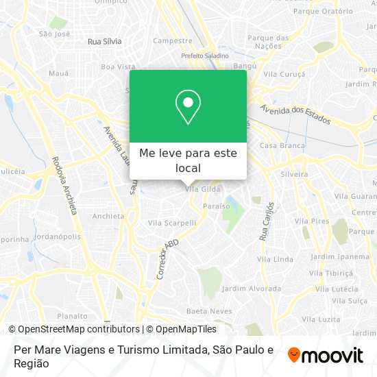 Per Mare Viagens e Turismo Limitada mapa