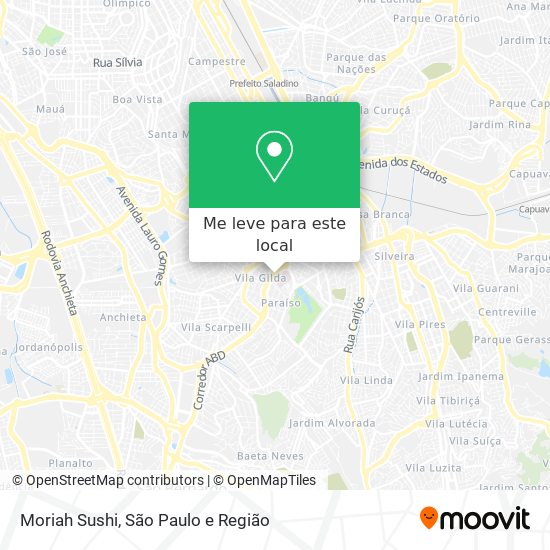 Moriah Sushi mapa
