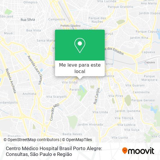 Centro Médico Hospital Brasil Porto Alegre: Consultas mapa