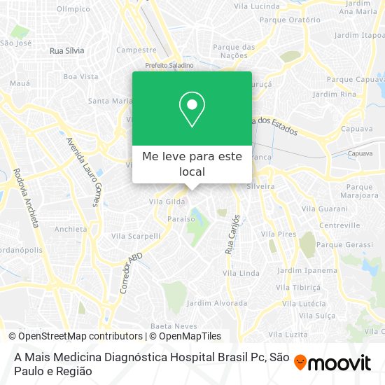 A Mais Medicina Diagnóstica Hospital Brasil Pc mapa