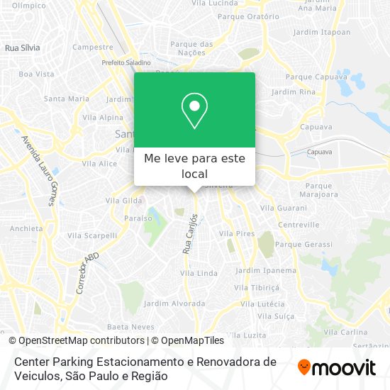 Center Parking Estacionamento e Renovadora de Veiculos mapa