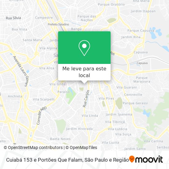 Cuiabá 153 e Portões Que Falam mapa