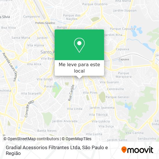 Gradial Acessorios Filtrantes Ltda mapa
