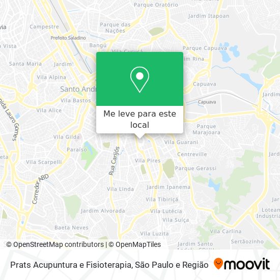 Prats Acupuntura e Fisioterapia mapa
