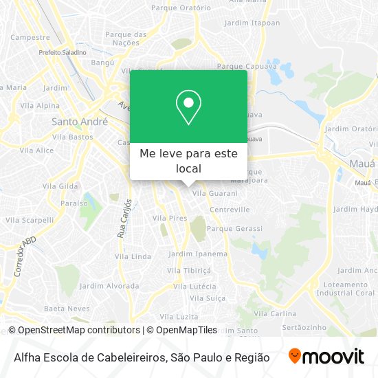 Alfha Escola de Cabeleireiros mapa