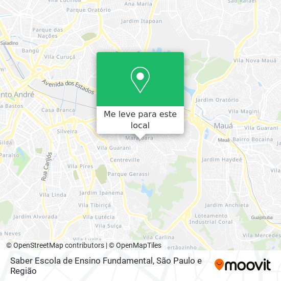 Saber Escola de Ensino Fundamental mapa