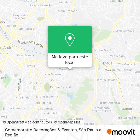 Comemoratto Decorações & Eventos mapa