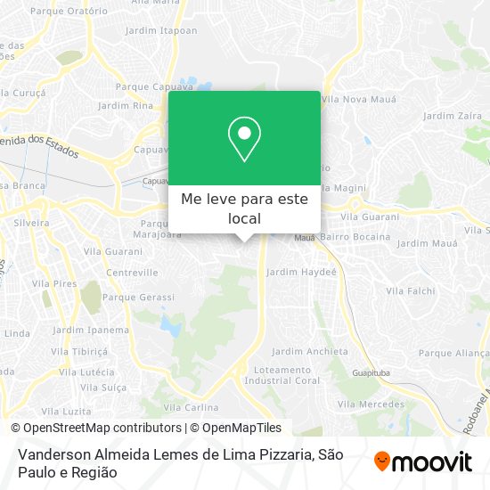 Vanderson Almeida Lemes de Lima Pizzaria mapa