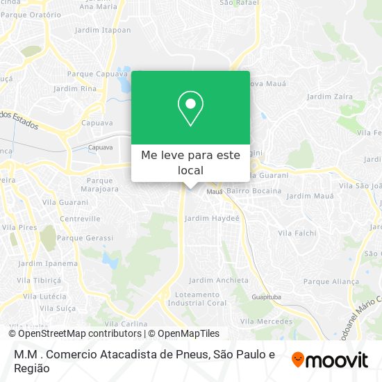 M.M . Comercio Atacadista de Pneus mapa