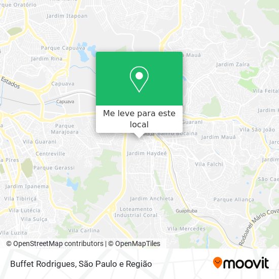 Buffet Rodrigues mapa
