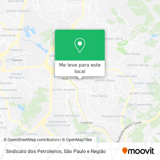 Sindicato dos Petroleiros mapa