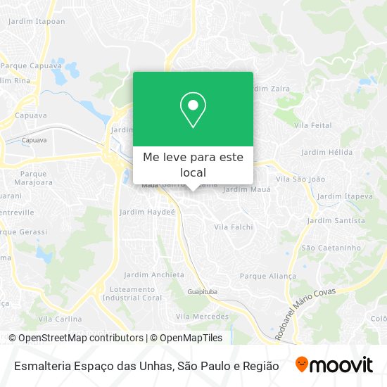 Esmalteria Espaço das Unhas mapa