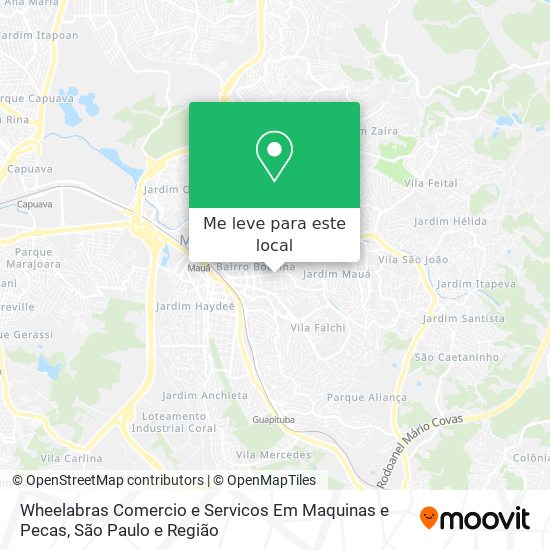 Wheelabras Comercio e Servicos Em Maquinas e Pecas mapa