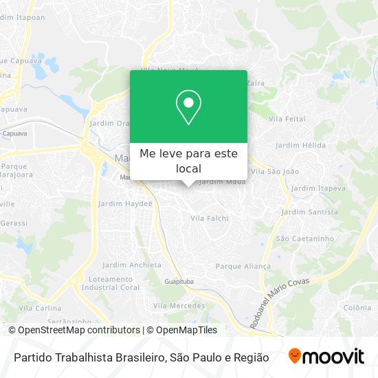 Partido Trabalhista Brasileiro mapa