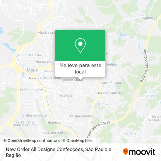 New Order All Designe Confecções mapa