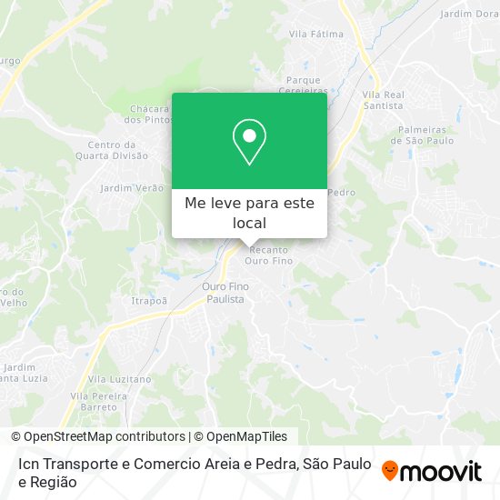 Icn Transporte e Comercio Areia e Pedra mapa