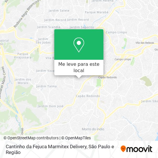 Cantinho da Fejuca Marmitex Delivery mapa