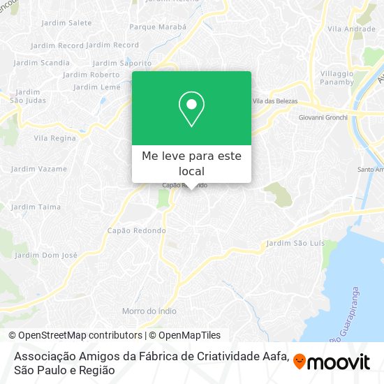 Associação Amigos da Fábrica de Criatividade Aafa mapa