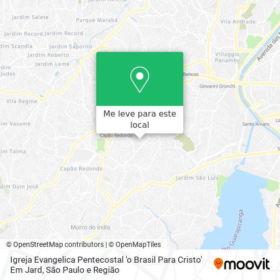 Igreja Evangelica Pentecostal 'o Brasil Para Cristo' Em Jard mapa