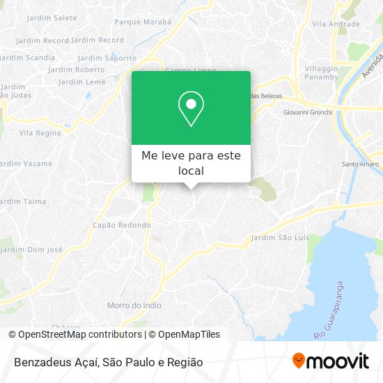 Benzadeus Açaí mapa