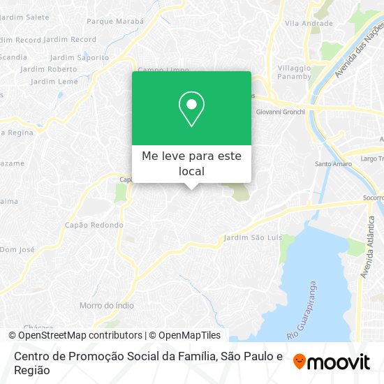 Centro de Promoção Social da Família mapa