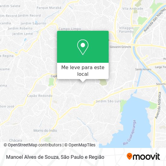 Manoel Alves de Souza mapa