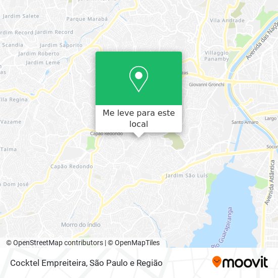 Cocktel Empreiteira mapa