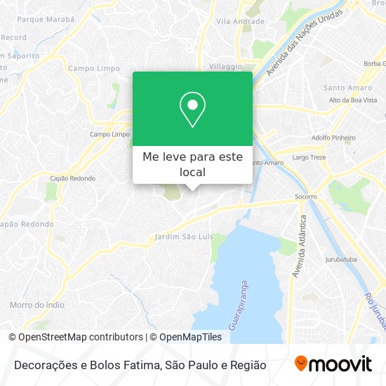 Decorações e Bolos Fatima mapa