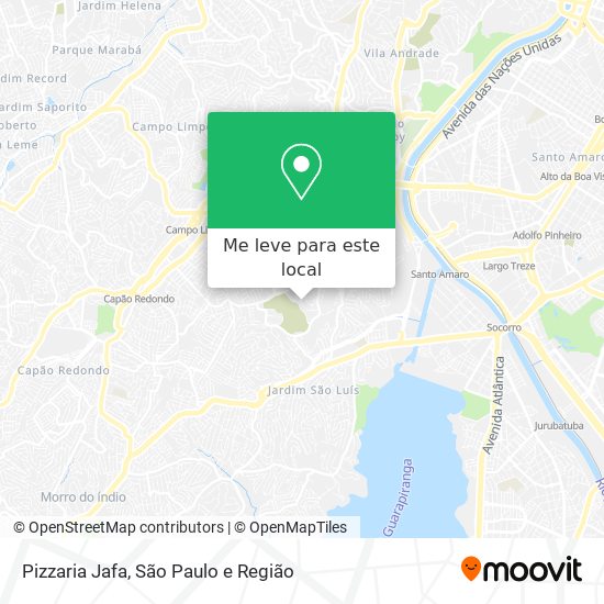 Pizzaria Jafa mapa