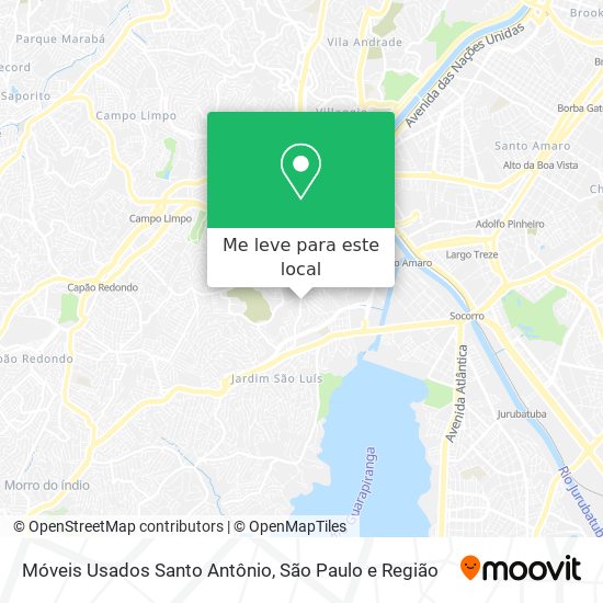 Móveis Usados Santo Antônio mapa