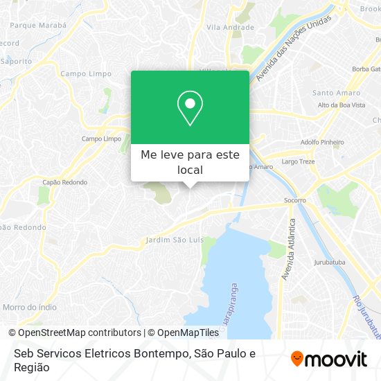 Seb Servicos Eletricos Bontempo mapa