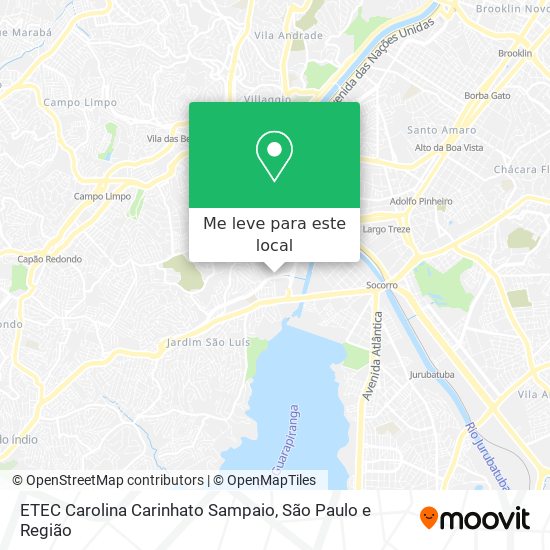 ETEC Carolina Carinhato Sampaio mapa