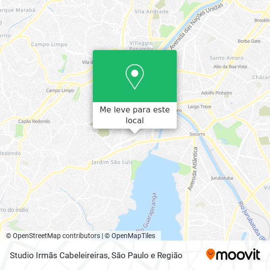 Studio Irmãs Cabeleireiras mapa