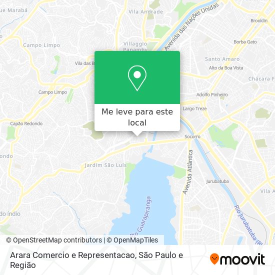 Arara Comercio e Representacao mapa