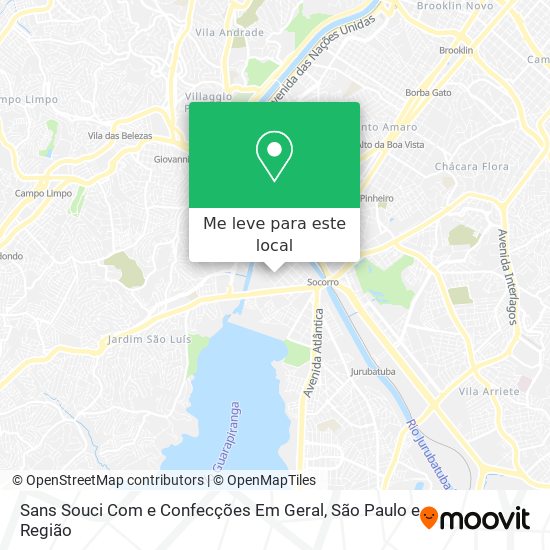 Sans Souci Com e Confecções Em Geral mapa