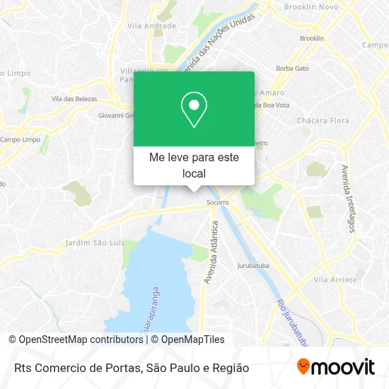 Rts Comercio de Portas mapa