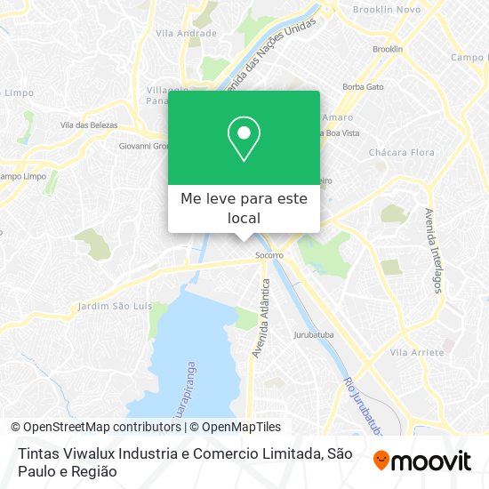 Tintas Viwalux Industria e Comercio Limitada mapa