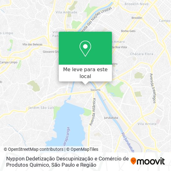 Nyppon Dedetização Descupinização e Comércio de Produtos Químico mapa