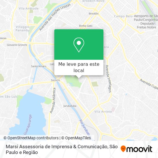 Marsi Assessoria de Imprensa & Comunicação mapa