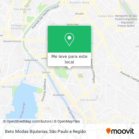 Beto Modas Bijuterias mapa