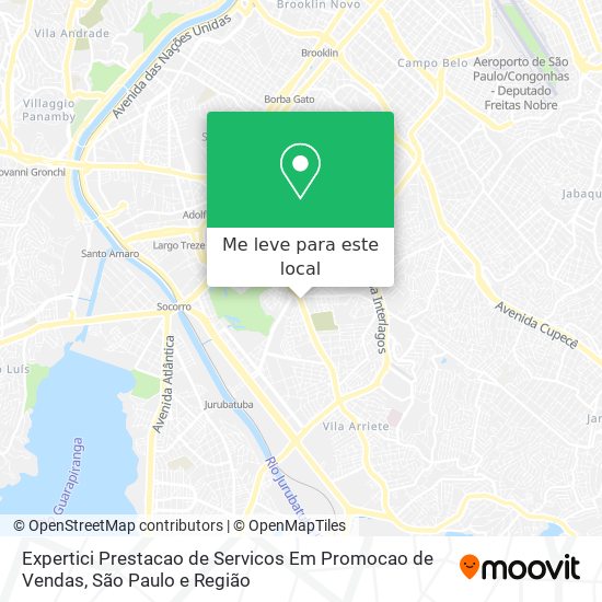 Expertici Prestacao de Servicos Em Promocao de Vendas mapa