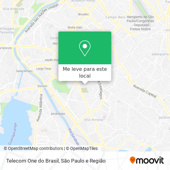 Telecom One do Brasil mapa