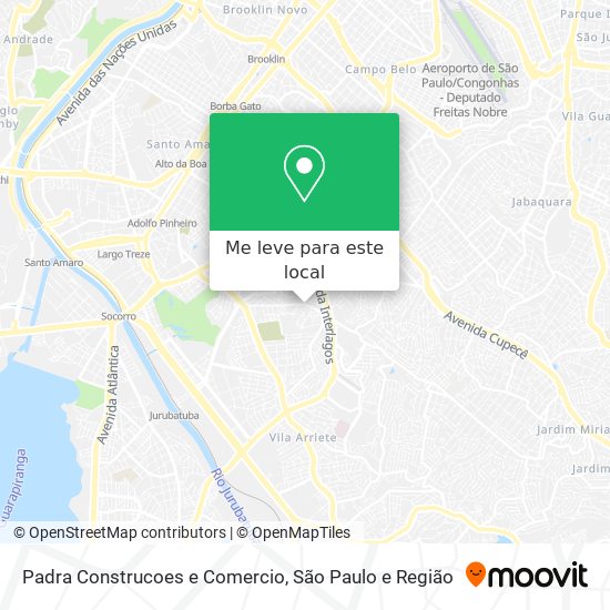 Padra Construcoes e Comercio mapa