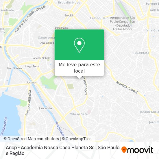 Ancp - Academia Nossa Casa Planeta Ss. mapa