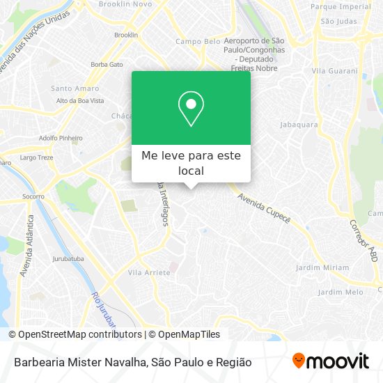 Barbearia Mister Navalha mapa