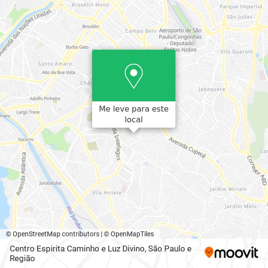 Centro Espirita Caminho e Luz Divino mapa
