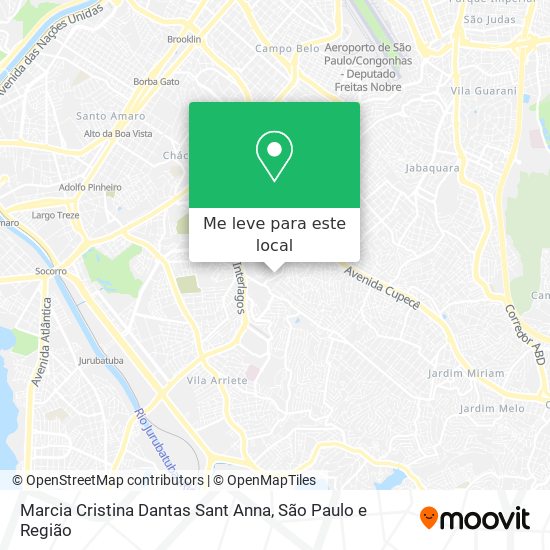 Marcia Cristina Dantas Sant Anna mapa